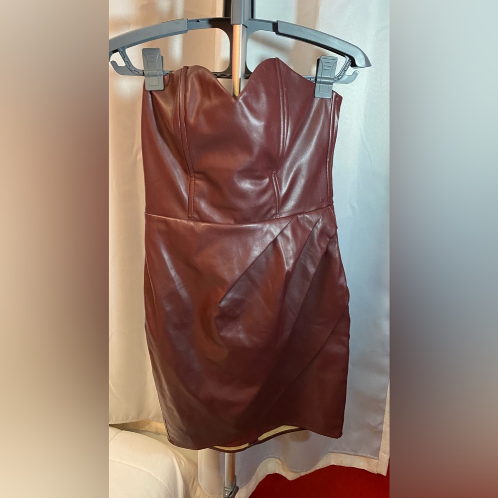 Lulus faux leather dress